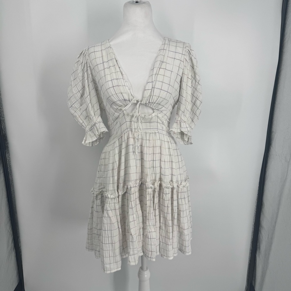 NWT Cleobella Della Mini Dress in Rainbow Check  - AS IS ** - Picture 2 of 14